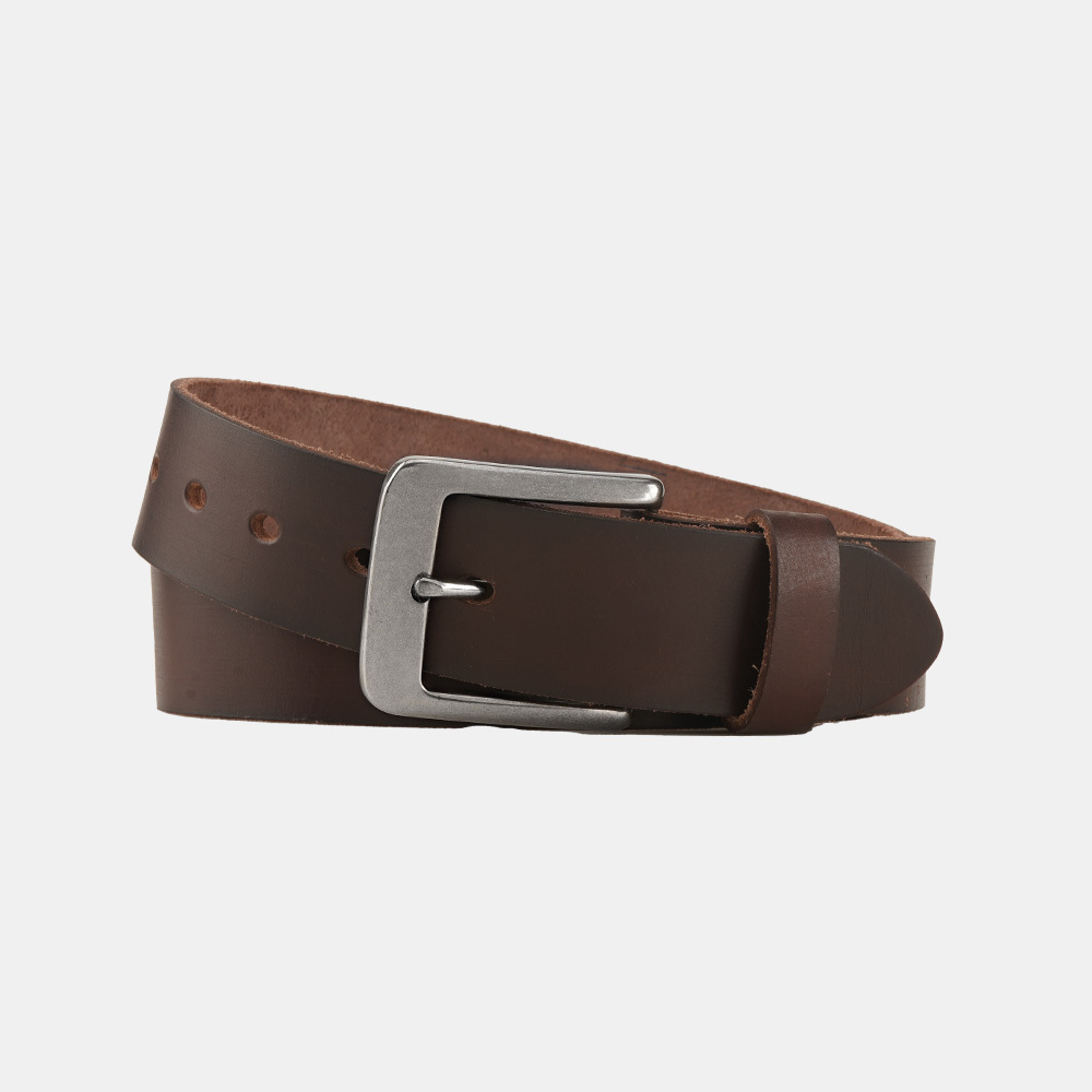 TEMU Genuine Full Grain Leather Belt With Gift Box, Sturdy Men's Belt For Jeans & Dress Pants, Great For Christmas Father's Day Presents.