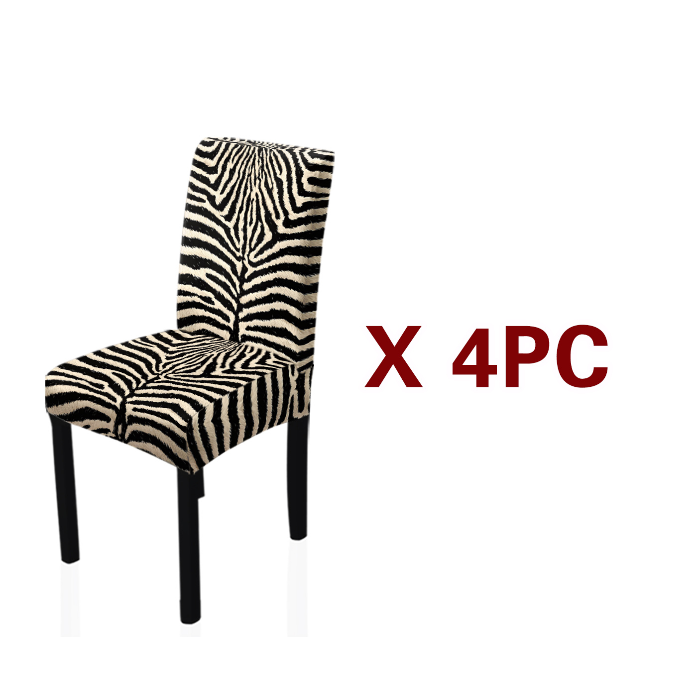 TEMU Chair Cover With Classic Zebra Stripe Texture Pattern, Suitable For , Easy To Remove, Washable And Reusable. Ideal For Decorating Chairs In