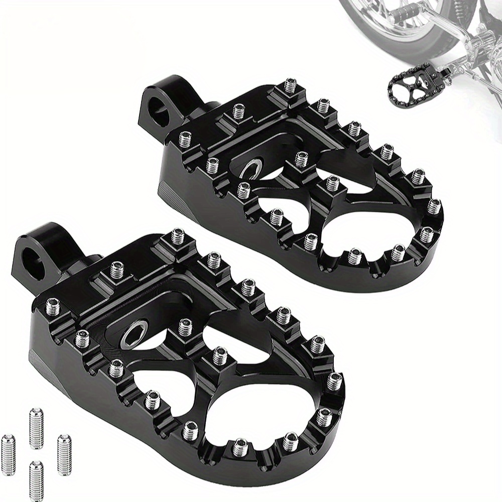 TEMU Cnc Aluminum Alloy Footpegs That Are And Thicker, Featuring 360Â° Rotation And Adjustable Design, Compatible With Models Like Iron 883, 1200,