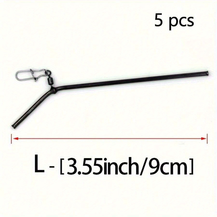 5pcs Copper Fishing Connectors - Anti- Y-shaped Balance Arm With Rolling Swivel, Durable & Lightweight - Sizes S/m/l/xl