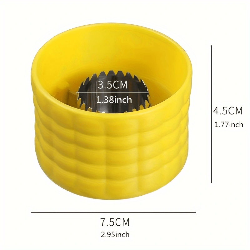 TEMU 1pc Manual High- Corn Cob Remover And Vegetable Stainless Steel Peeler, Corn Cob Remover, Reusable Corn Sheller, Kitchen Gadget And Tool,