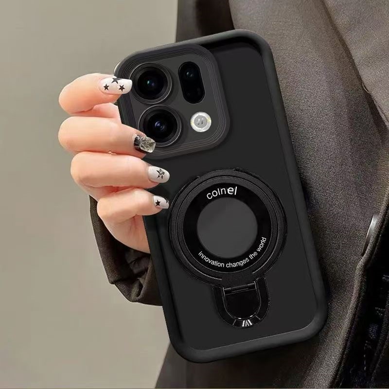 TEMU Phone Case: Suitable For Oppo Find X9/ Oppo Find X9 Pro Phone Case Stand - High-quality Heavy-duty Anti-drop And Anti-slip Ring Buckle Stand