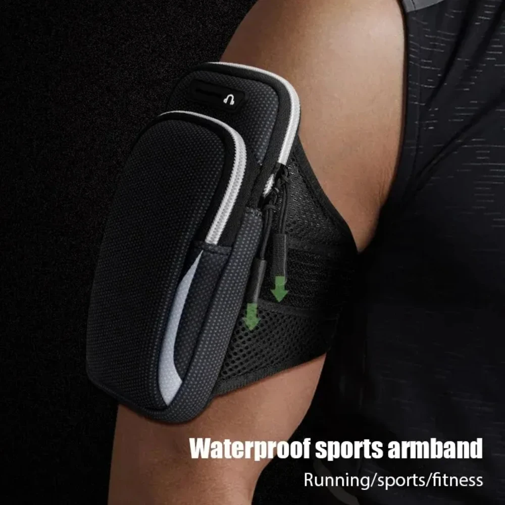 Universal Armband Sport Phone Case for Running Arm Phone Holder Sports Mobile Bag Hand for Phones Under 16.51cm 7.2 details 3