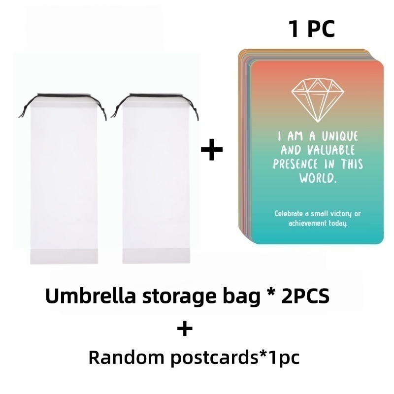 TEMU Confezione sacchetti portaombrelli trasparenti con coulisse + 1 a , borsa universale antipolvere con coulisse per fodere per ombrelli e borracce