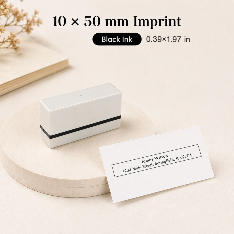 TEMU Customized Envelope-specific Seal, Custom Text Seal, Company Name Seal, Personalized Envelope And Document Signature Seal, Durable Abs Material,
