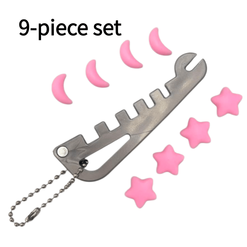TEMU 9pcs Set- Glasses Adjustment And Repair Tool And Anti Slip Glasses Ear Hook, Suitable For Adjusting And Anti Slip Glasses Leg Holder, Suitable