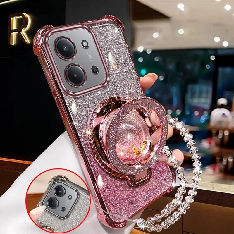 TEMU para Teléfono - Diseño con Patrones de Soportes y Cordones, Protección Adecuada para Redmi 15C, Fundas Ideales para Uso Casual