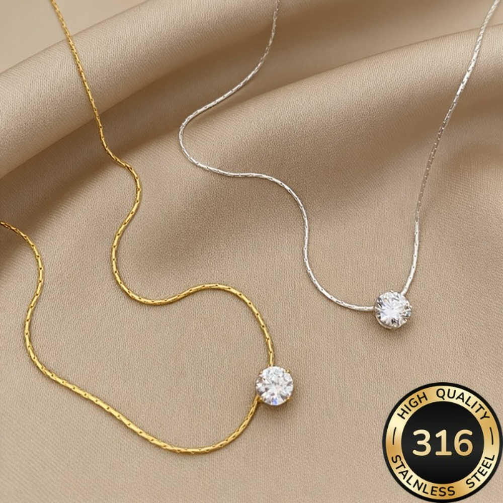 Women's Simple Elegant 316 Stainless Steel Necklace