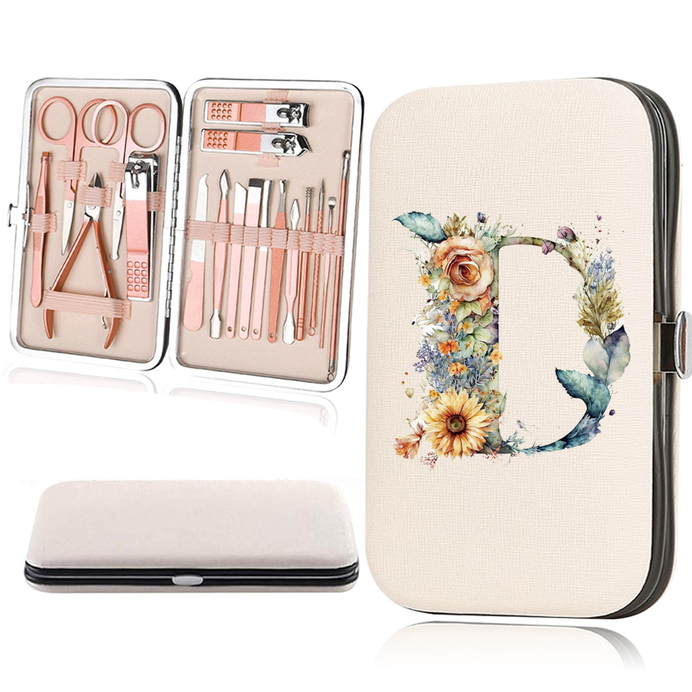 18pcs Essential Travel Nail Clipper Set with Organizer Case