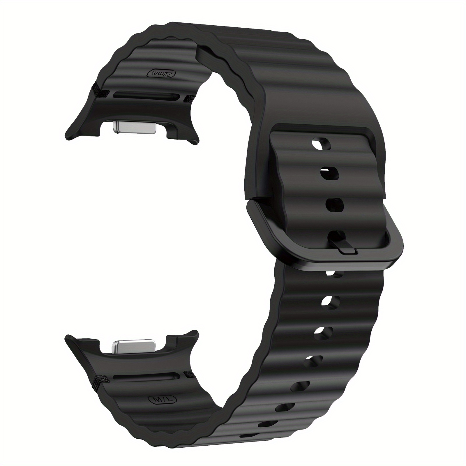 TEMU Bracelet de montre compatible avec for Watch 8/9 40mm 44mm 46mm, à dégagement rapide avec coutures ondulées, respirant et -transpiration pour ,
