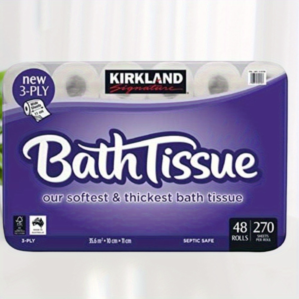 Kirkland Signature 3 Ply Bath Tissue 48 x 270 Sheets