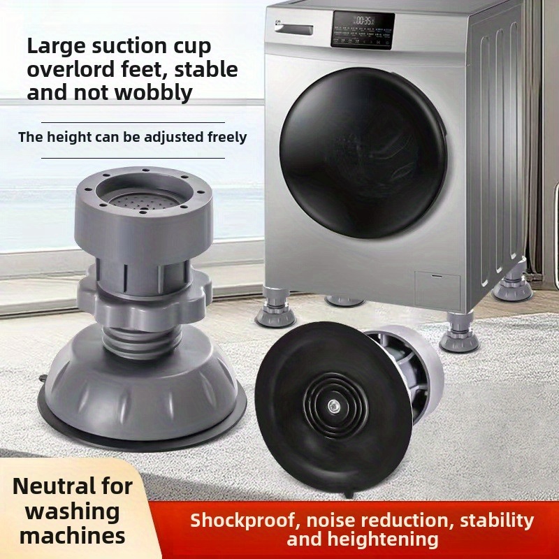 

Universal Adjustable Height Washing Machine Foot Pad, Moisture-proof And Silent Suction Cup, Non-slip Refrigerator And Washing Machine Base