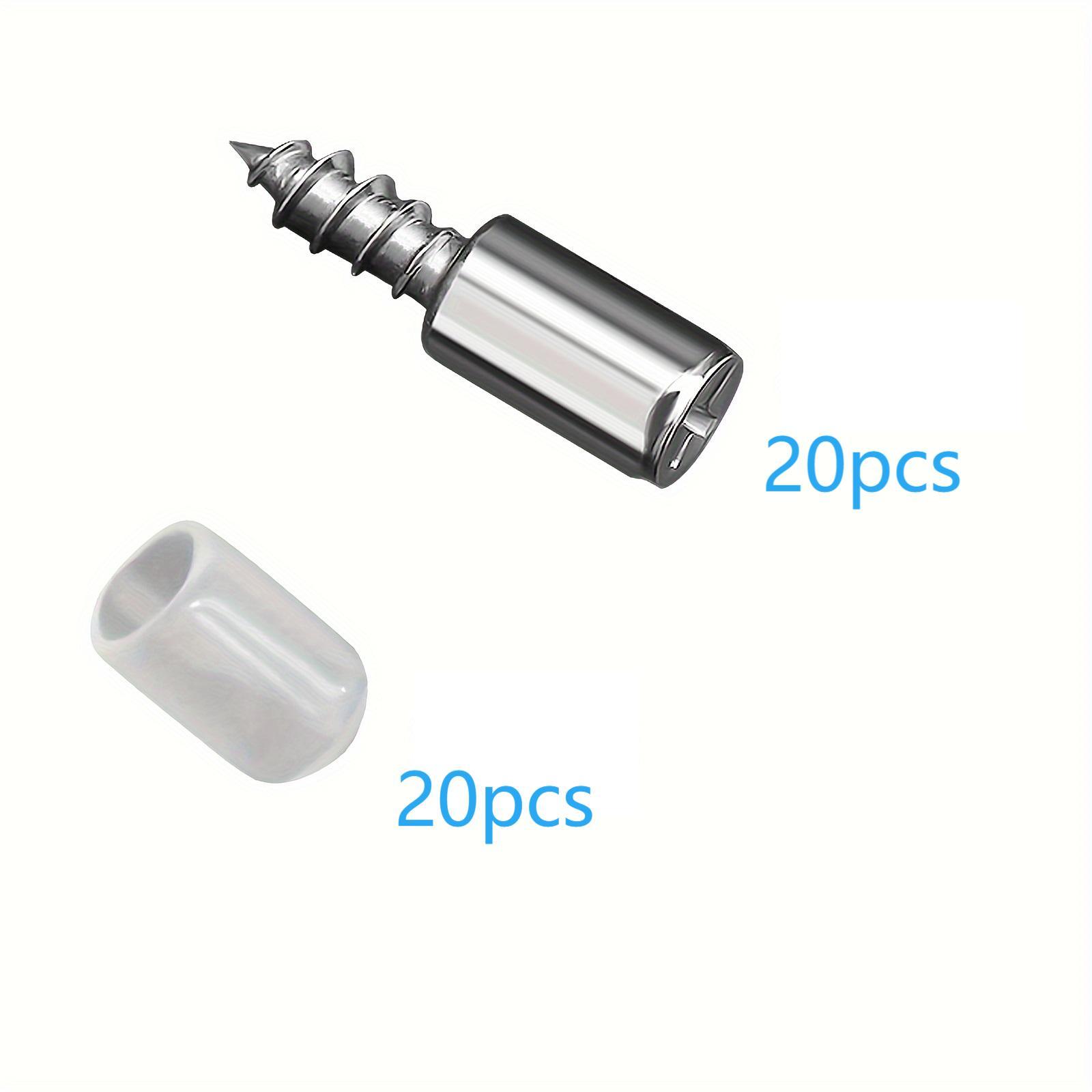 Image of 40pcs Metal Shelf Support Pins With Anti-slip Sleeves - Self-tapping Screws For Cabinet Partition, Laminate Board Brackets, Shelf Support | Modern Shelf Design | Durable Shelf Support Pins