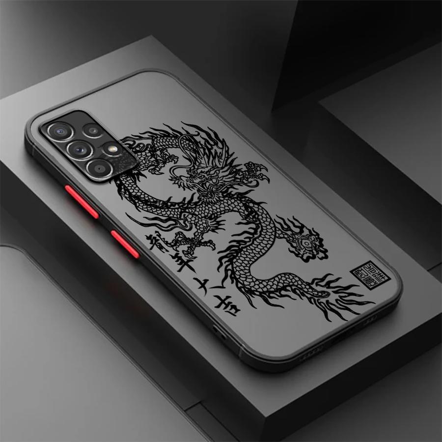 TEMU Stylish Dragon Phone Case A54 5g, A53, A25, A33, A72, A52, A34, A55, A23, A21s, A52s, A32, A22