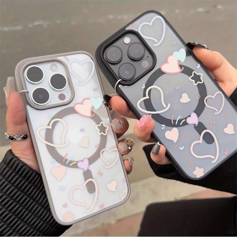 Suitable for iPhone 16 phone case 15/ 11/ Promax/ 13 soft cover plus protective 14 simple 12 magnetic suction xsmax anti drop creativeh68