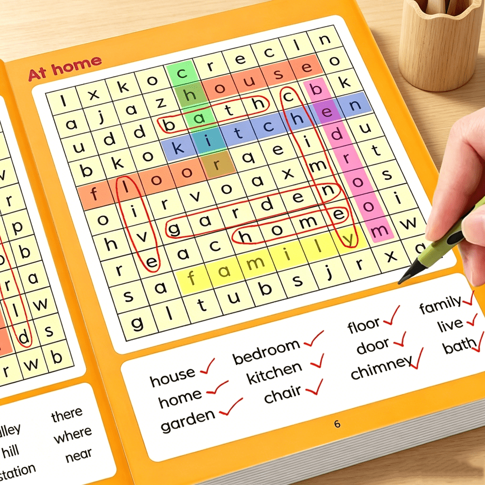 Kids Spelling Word Search Workbook for Vocabulary Practice