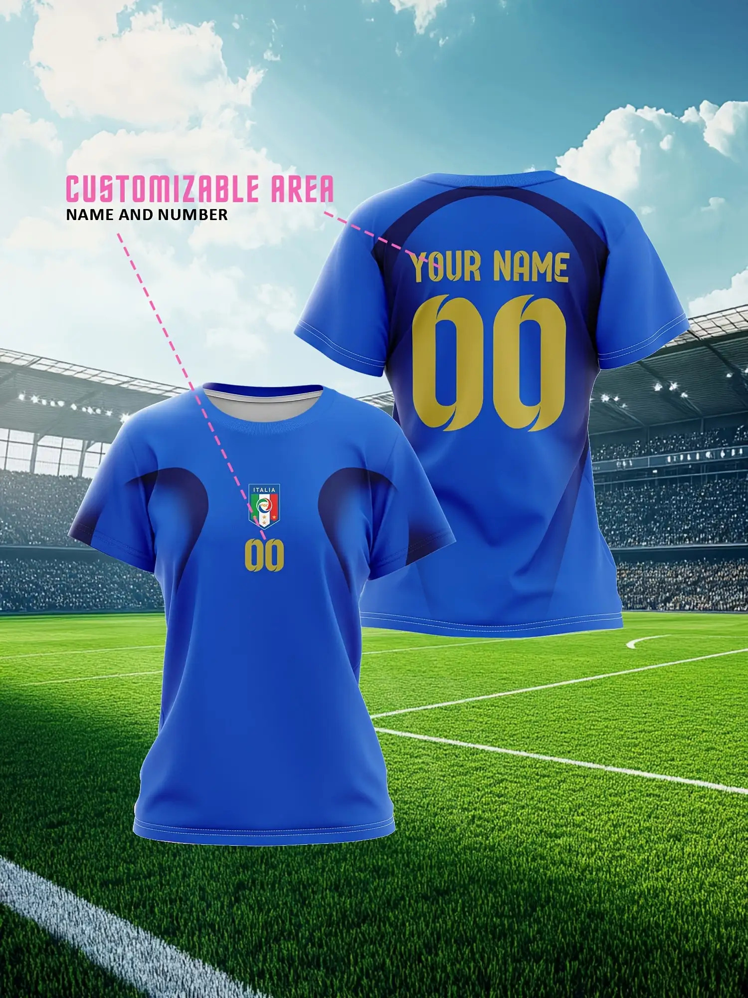 italian soccer jersey sold on Temu Australia