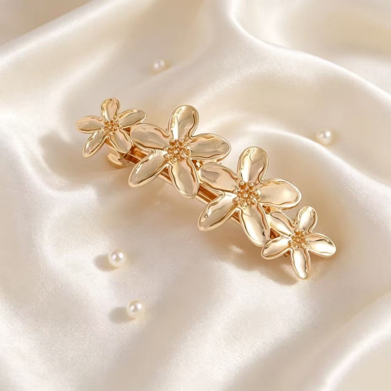 TEMU Pince à cheveux simple de fleur de tridimensionnelle aux , pince florale de printemps, épingle à cheveux polyvalente douce et pour l'arrière de