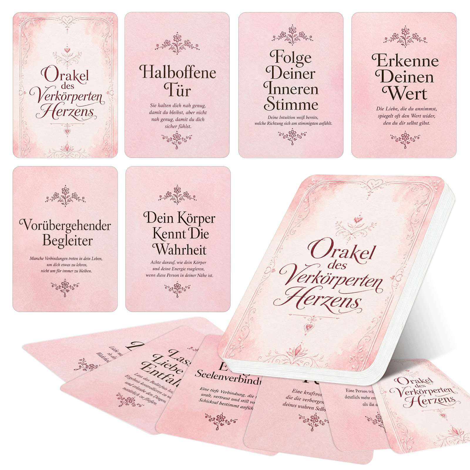 German Version 55pcs Relationship Metaphor Cards, Deck For , , Body Wisdom, And Emotions, Coaching Prompts For Quiet Reflection, Creative Journaling, Counselors