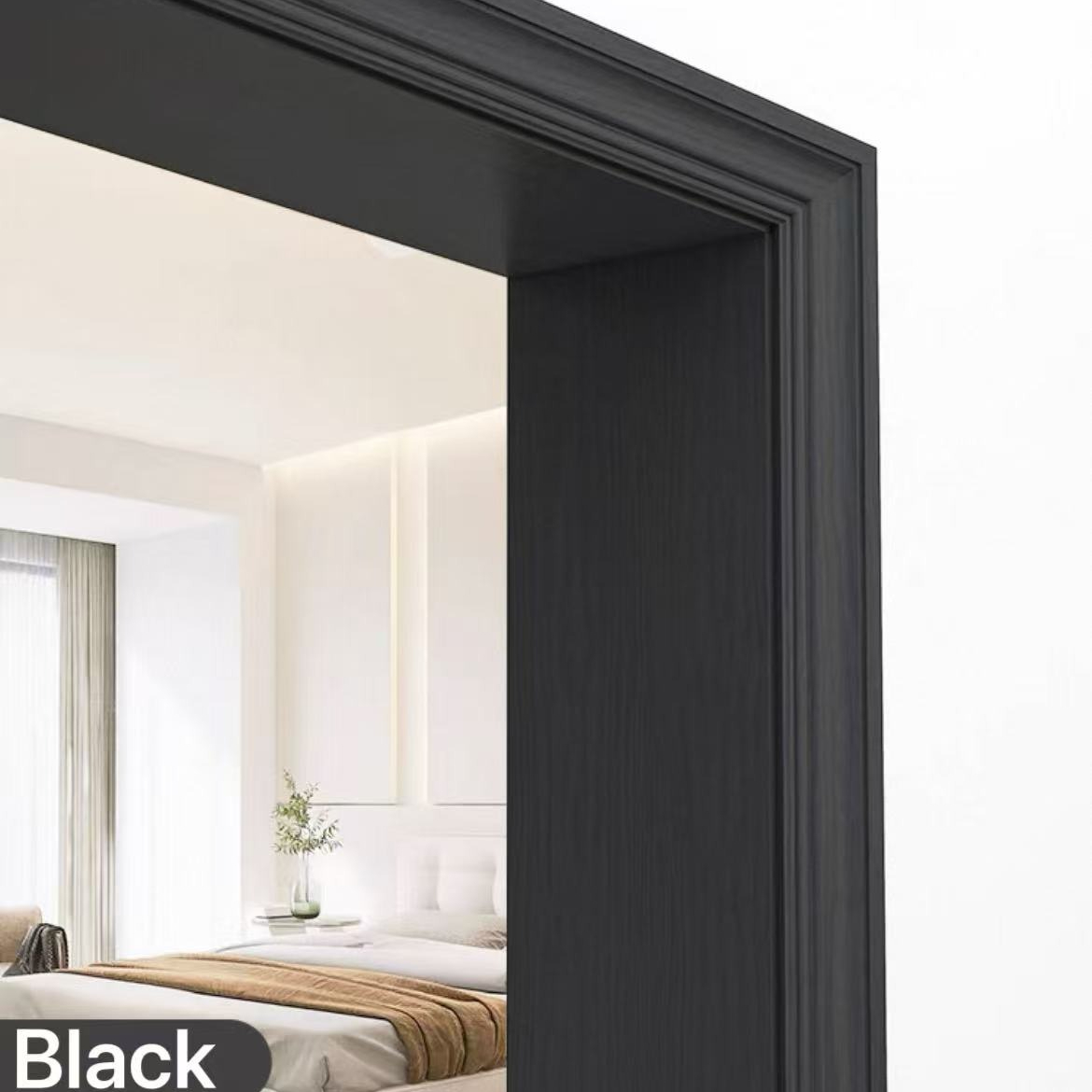 Image of Retro Self-adhesive Simulated Wood Grain Door Frame Stickers, Easy To Apply And Convenient For Repairing Damaged Door Frames, Window Sills, And Baseboards. Realistic Wood Grain Color-changing Stickers