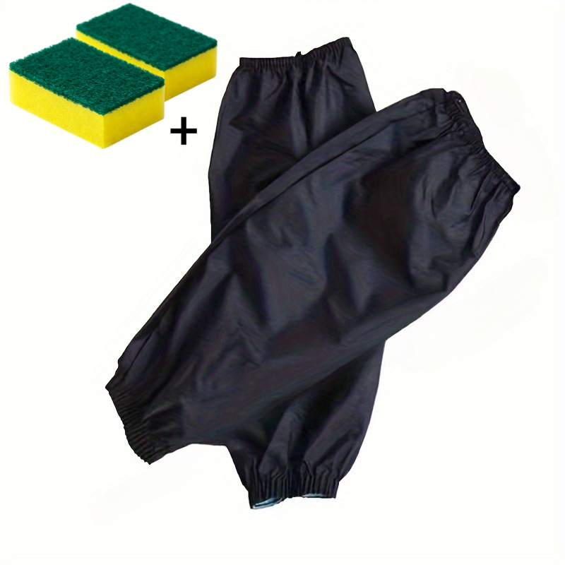 TEMU 1 Pair Extended Sleeve Covers And 2pcs Cleaning Sponges, Sleeves For
