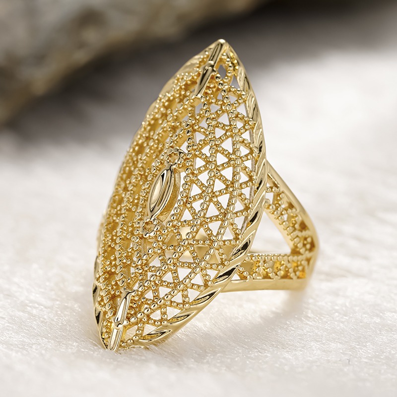 E-shop Luxus Breiter Hohlgeometrischer Ring für Damen & Herren - KC Vintage Nahost-Schmuck, Hohlgeometrischer Breiter Ring für , Partys - Langlebiger