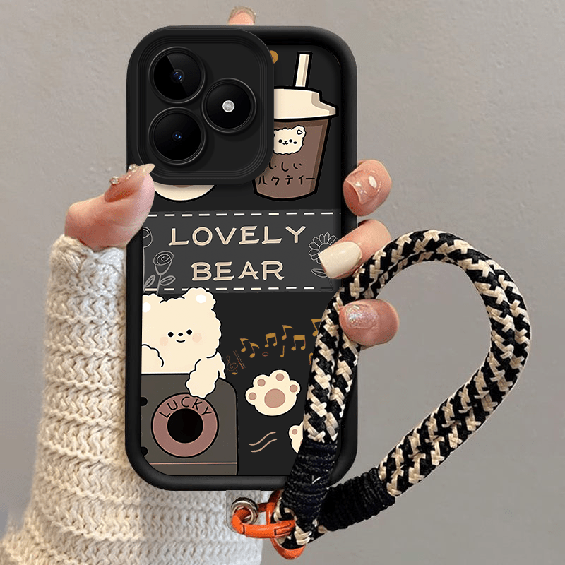 TEMU Custodia per telefono - Cover per telefoni con un pupazzo a animati, progettate per modelli Oppo Realme, tra cui C53, Narzo N53, C51, Note 50 e