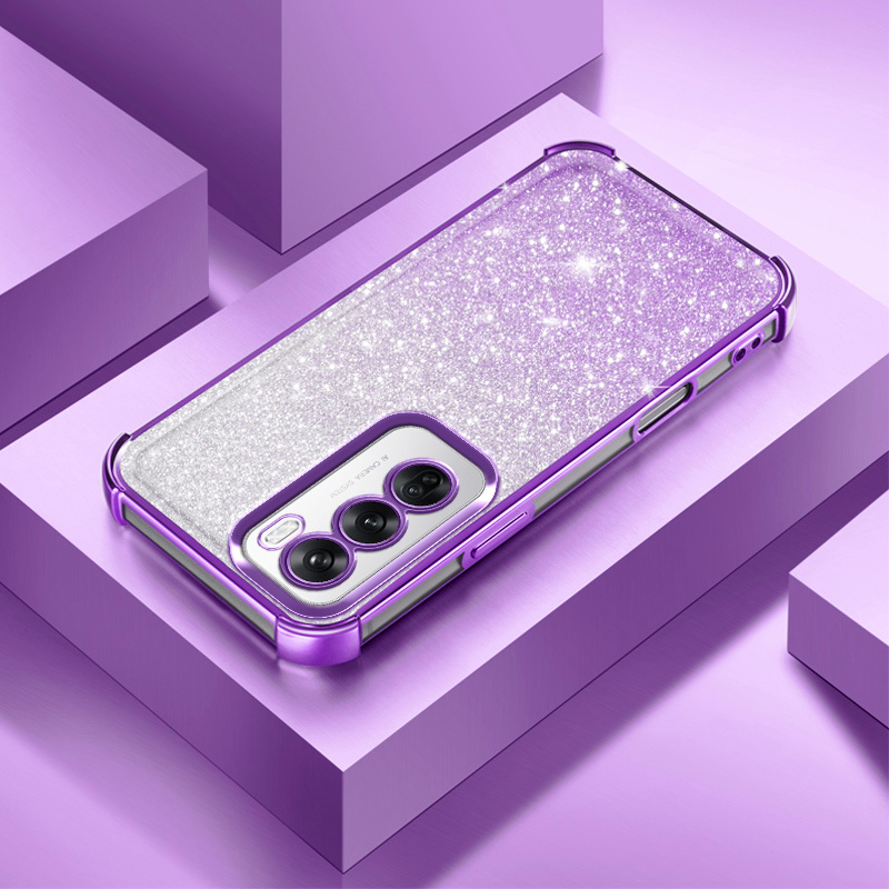 TEMU Phone Case - For Oppo Reno7 5g/reno 8t 4g/reno10/reno11/reno11pro/reno11f/reno12-5g/reno12f/reno13/reno13pro/reno13f/a74 4g Sparkling Pink