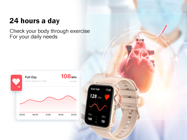 Nouveau Smartwatch Amélioré pour Femmes 2025, Fonction d'Analyse du Sommeil, Fonction Vocale IA, Appel Sans Fil, Réception de Messages, Batterie 100 Jours/ Lampe de Poche LED/ Boussole/ 2 s, Montre Connectée Extérieure, Plus de 120 Modes Sportifs, Batterie Grande Capacité 350mAh