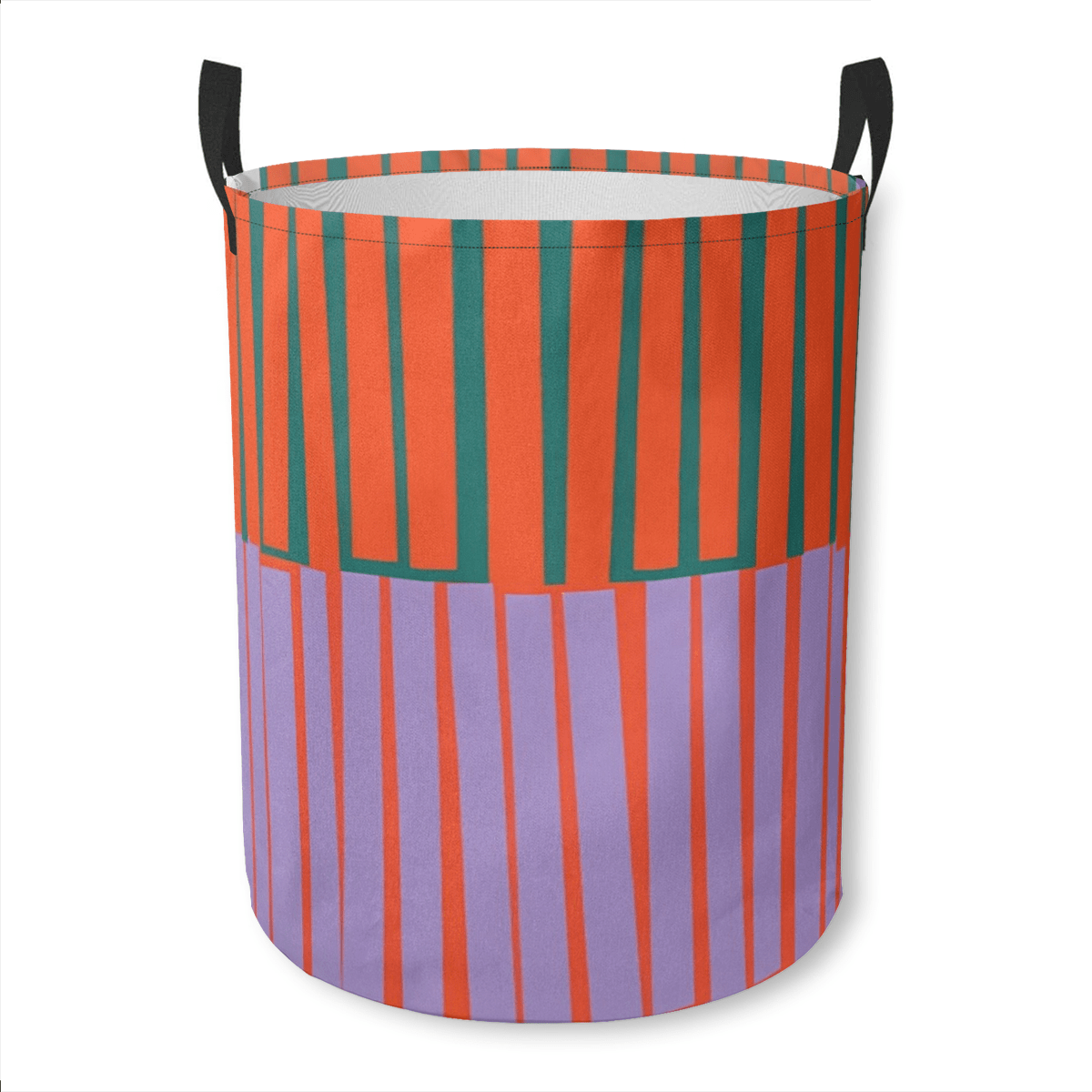 TEMU Abstract Striped Art Options Laundry Basket, Freestanding Container For Clothes Collection, Laundry Baskets