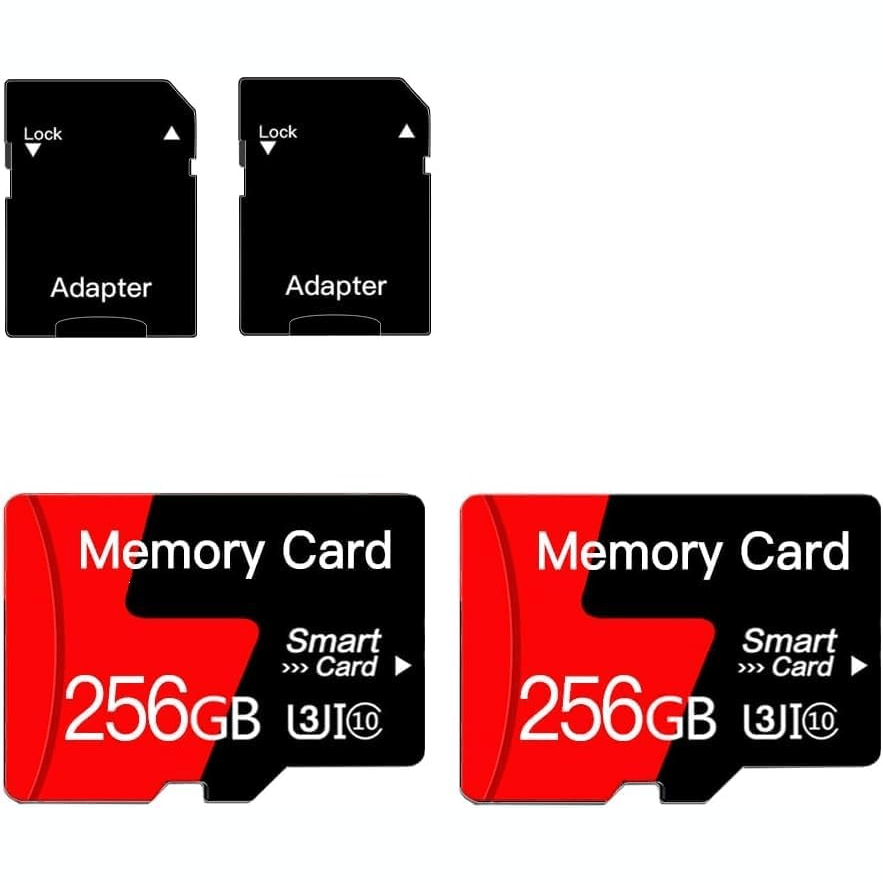 Temu – TEMU 2-pack Micro Cards, 256gb, Full Hd & Cards, F Card Memory Cards, Suitable For Cameras, Dashcams, And Surveillance Cameras. Read/write Without