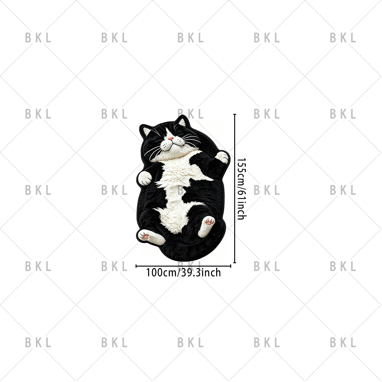 TEMU [2dflat] Thin Plush 3d Effect, Non-long Pile, Velvet Embossed Base, Thickness 7.5mm 1pc, Decorative Rug, Reclining Closed- Irregular Rug, Lying