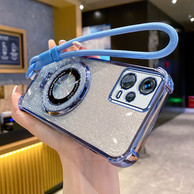 TEMU para Teléfono - Una Nueva de Teléfono Elegante para Pro 5G, con un Soporte Lujoso, Esquinas Reforzadas para Mayor Protección y una Correa