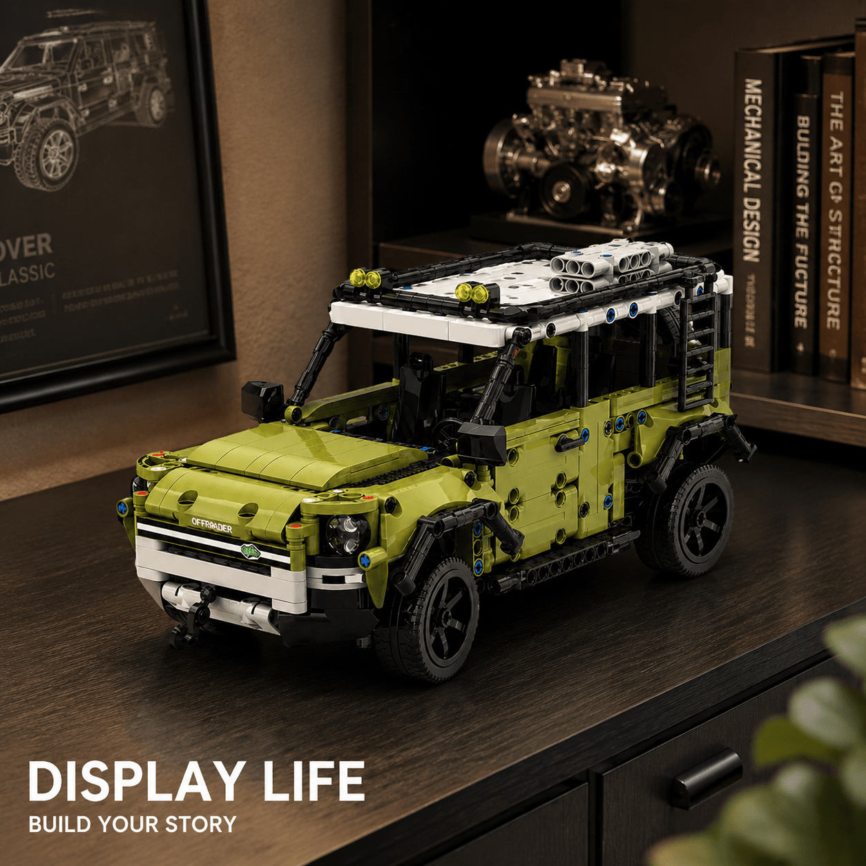 821pcs LUCKBIRD SuperCar Building Compatible Toy Set