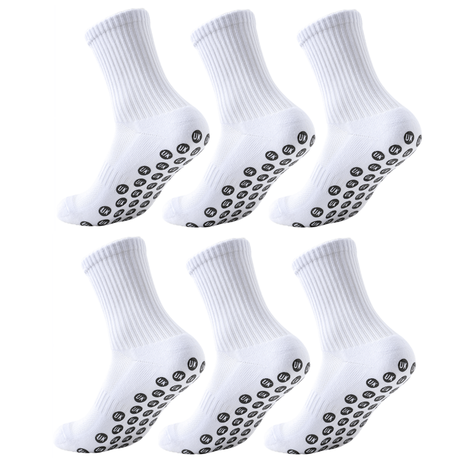 TEMU 6 Pairs Men Women Non-slip Athletic Socks Shock Absorbing Breathable Sports Socks Designed For Football Basketball Soccer Cycling Running Tennis