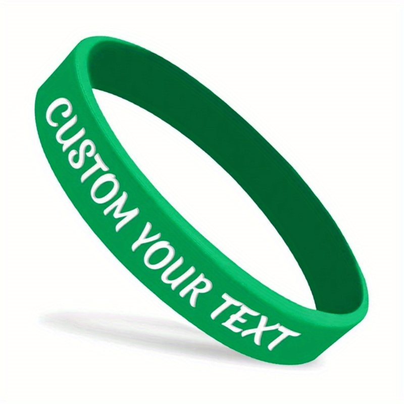 77pcs Custom Silicone Bracelets, Gift for Her