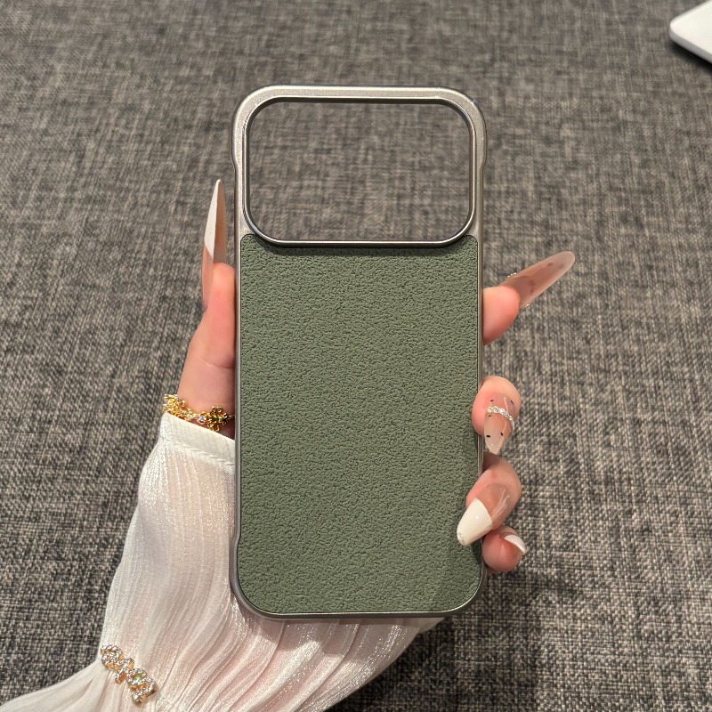 TEMU Phone Case: Simple Frosted Half-package Borderless Case Is Suitable For '/17promax Mobile Phone Case With Advanced Retro-style Texture 15