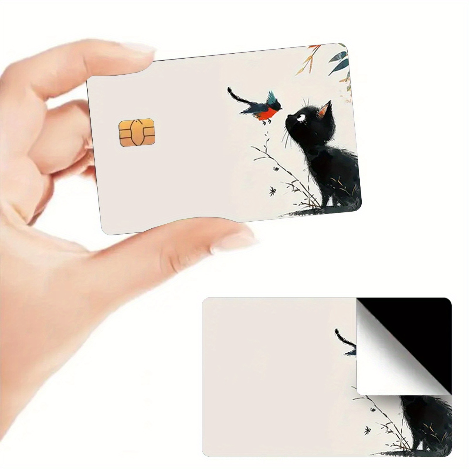 two ultra thin vinyl stickers credit debit transportation - Temu
