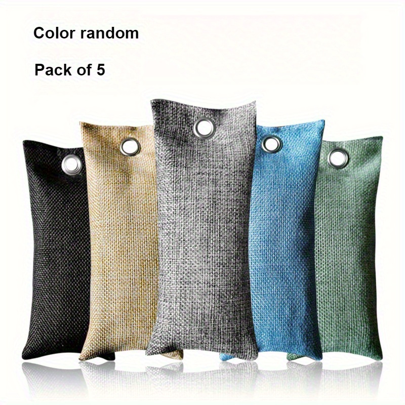 Image of Pack Of 5/pack Of 2, 50g/0.11lb Charcoal Shoe Deodorizing Bags, Boxing Glove Moisture Absorbers, Suitable Car Interior And Odor Removal, Home Odor Random Color