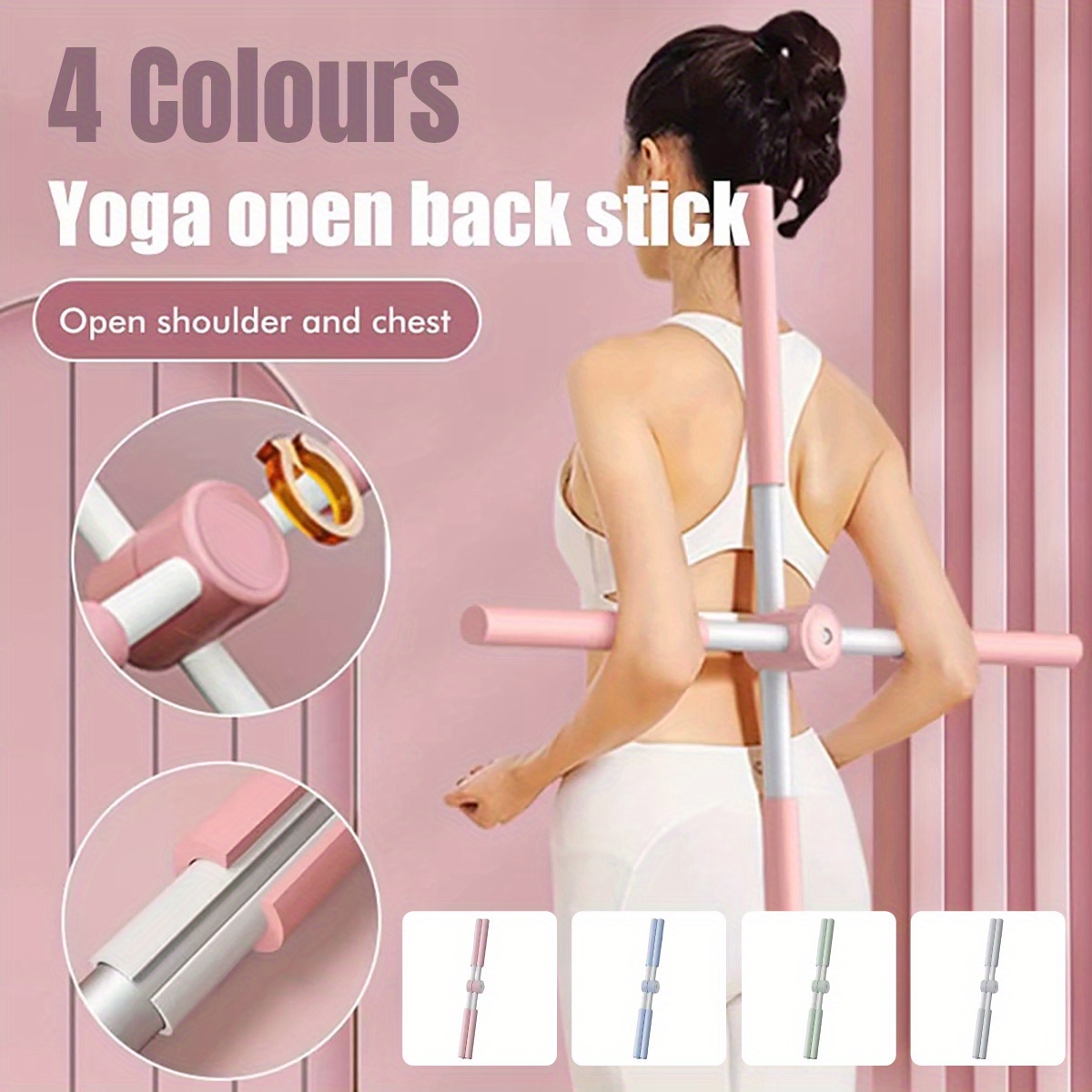 Yoga Posture Corrector Stick Back Trainer Hunchback Correction Support Tool AU