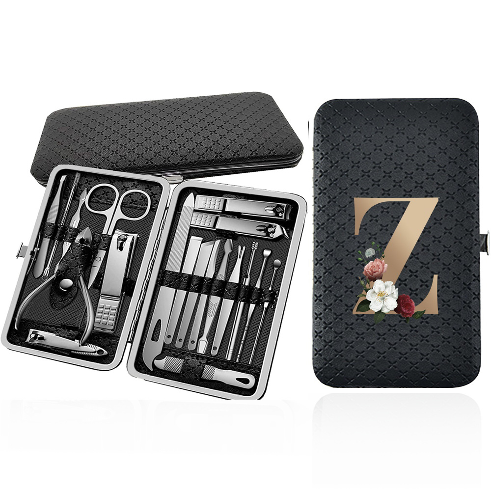 Portable 19pcs Nail Clipper Set with Beauty Tools