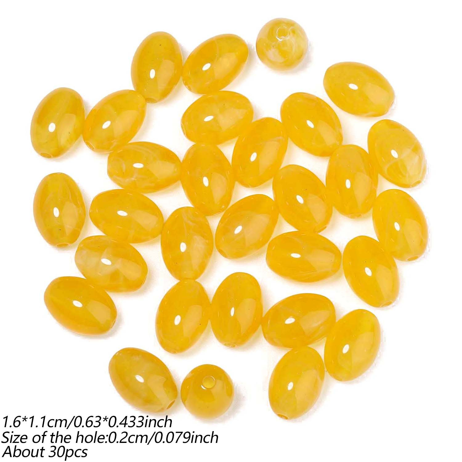 11X16Mm Multi-Color Acrylic Seed Beads for DIY Jewellery Making