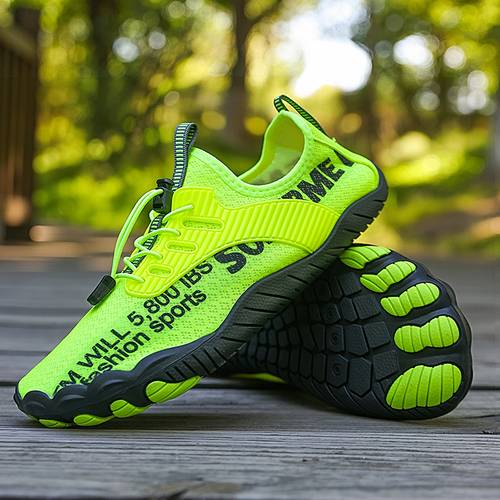 fashion casual sneakers summer quick drying water shoes lightweight and breathable barefoot shoes comfortable flat shoes couples to wear suitable for beach hiking swimming hiking fishing