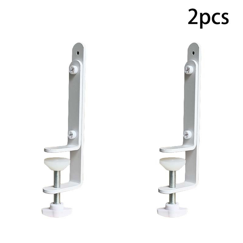 TEMU 2pcs Adjustable Desktop Shelf, Iron Storage Rack With Screws, Suitable For Home, Office, And Pegboard Use, Sturdy Perforated Panel, Helps Create