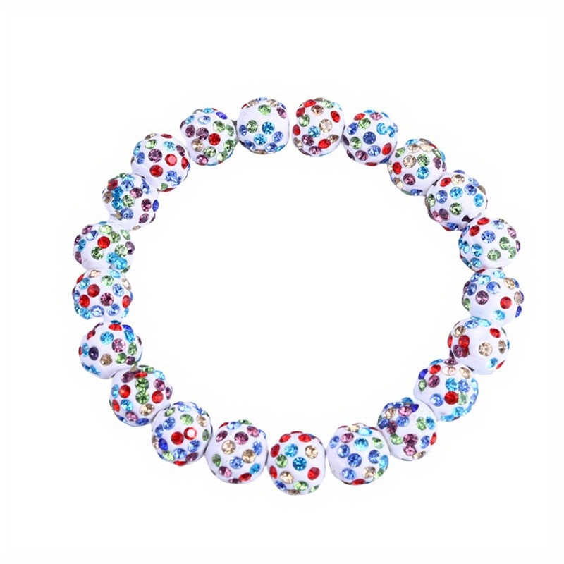 Glittery Sequin Baseball Bracelet for Men & Women
