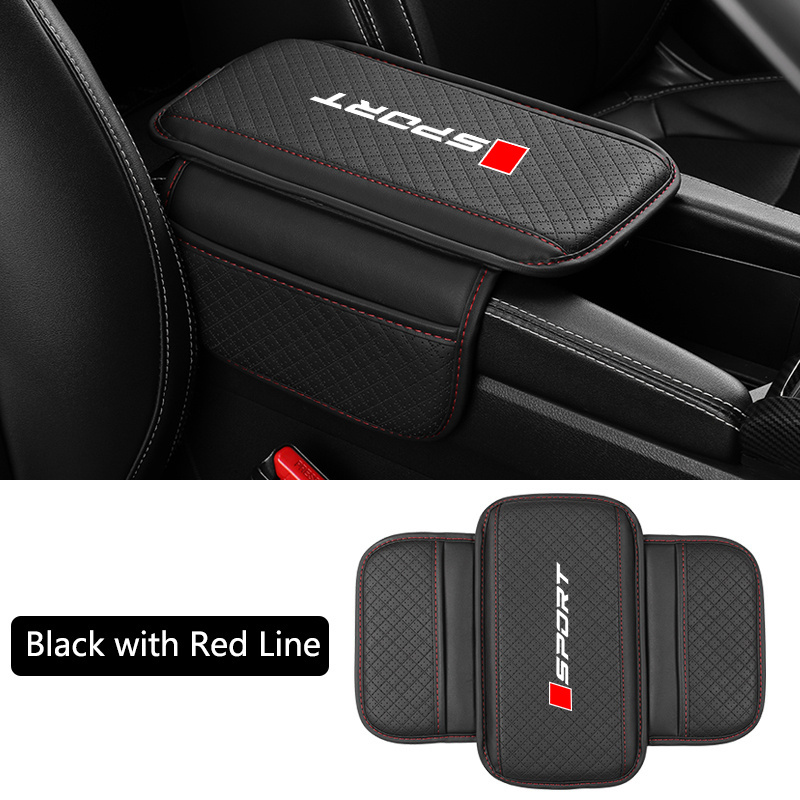 1 Car Armrest Extension Pad With 2 Storage Pockets - Adjustable Center Console Organizer With Phone Holder And Card Storage, For All Car Models, Durable And Without Tools, Vehicle Armrest Cushion