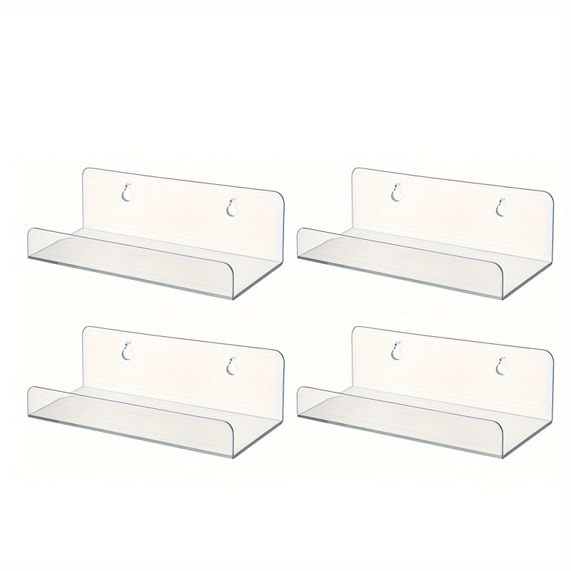 TEMU Acrylic Display Stand For Records - A Wall-mounted Vinyl Holder Featuring Hooks, Perfect For Decoration Room, Bedroom, Office, Or For Showcasing Music Albums