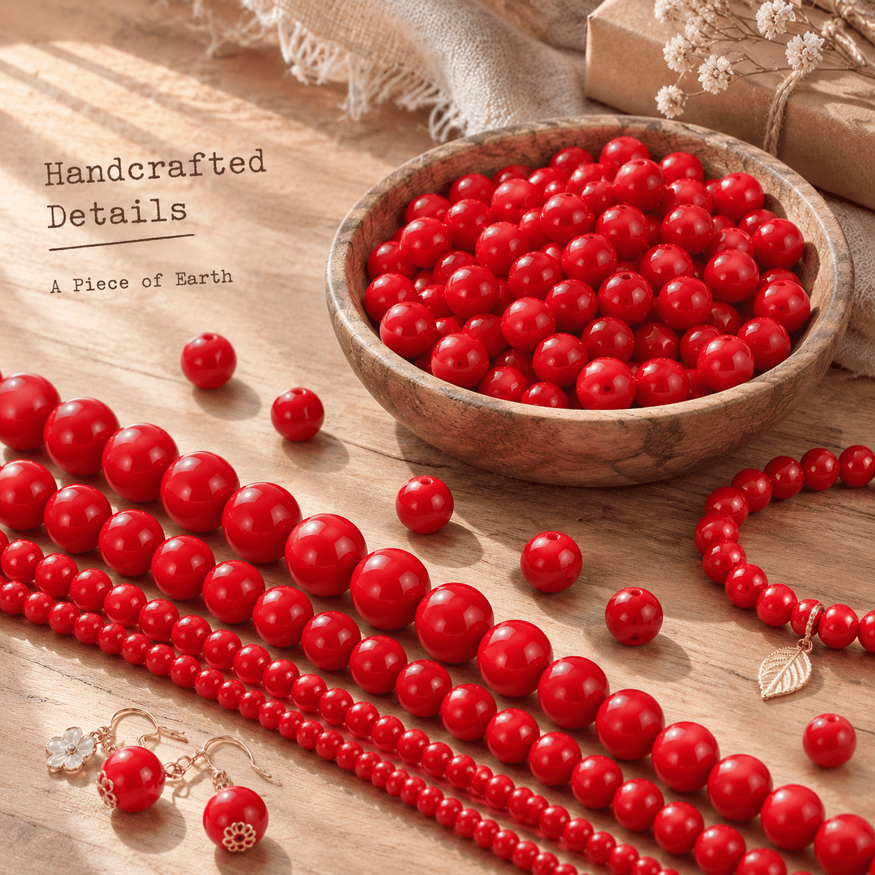 TEMU 8/10/12mm Round Spacer Beads, Diy Handmade Jewelry Making For Bracelets, Necklaces, 8mm (0.31