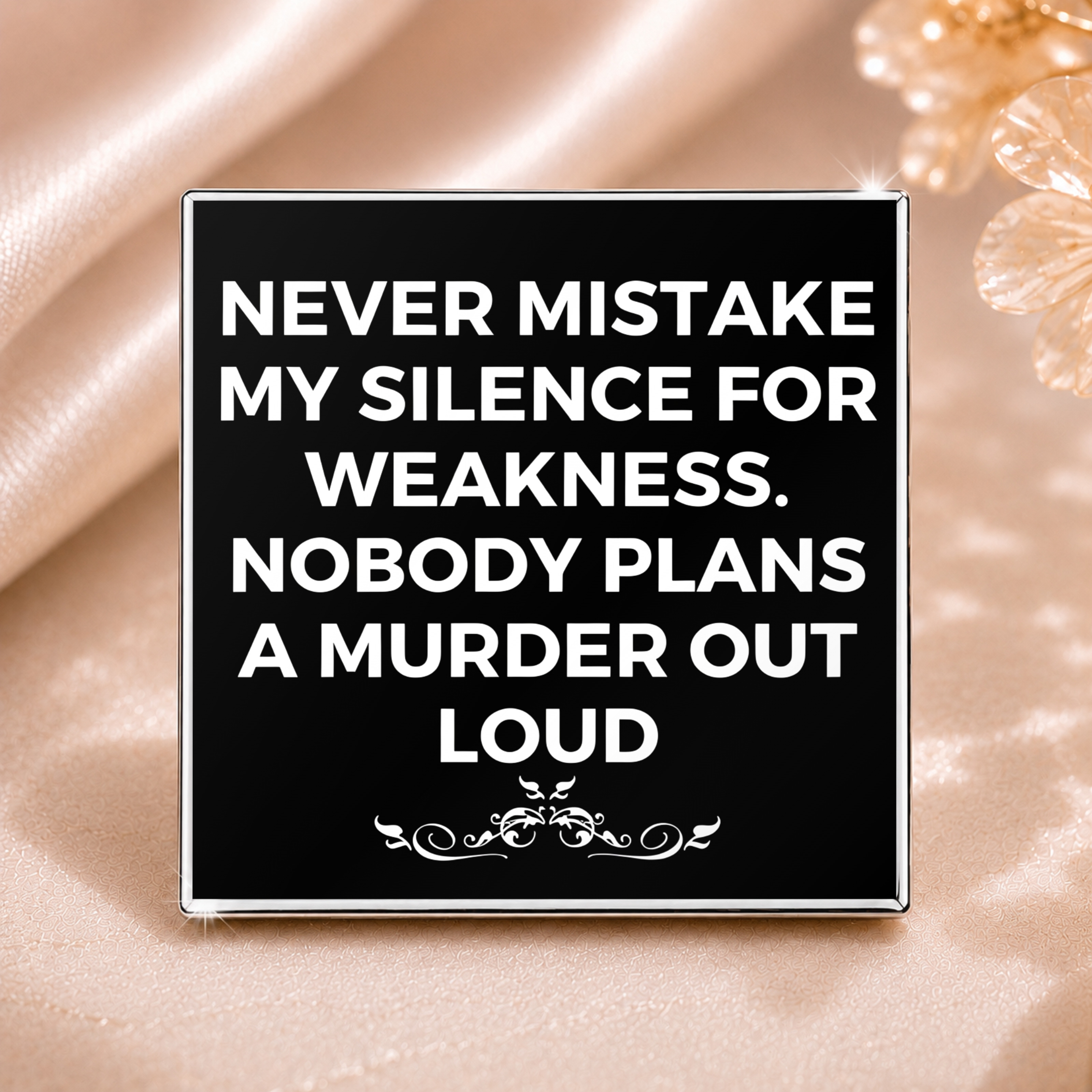 TEMU Never My For . No 1 Would Loudly Plan The Murder Of Metal Alloy Badges, Casual Daily Additions, Affordable And High-quality Additions, Classic