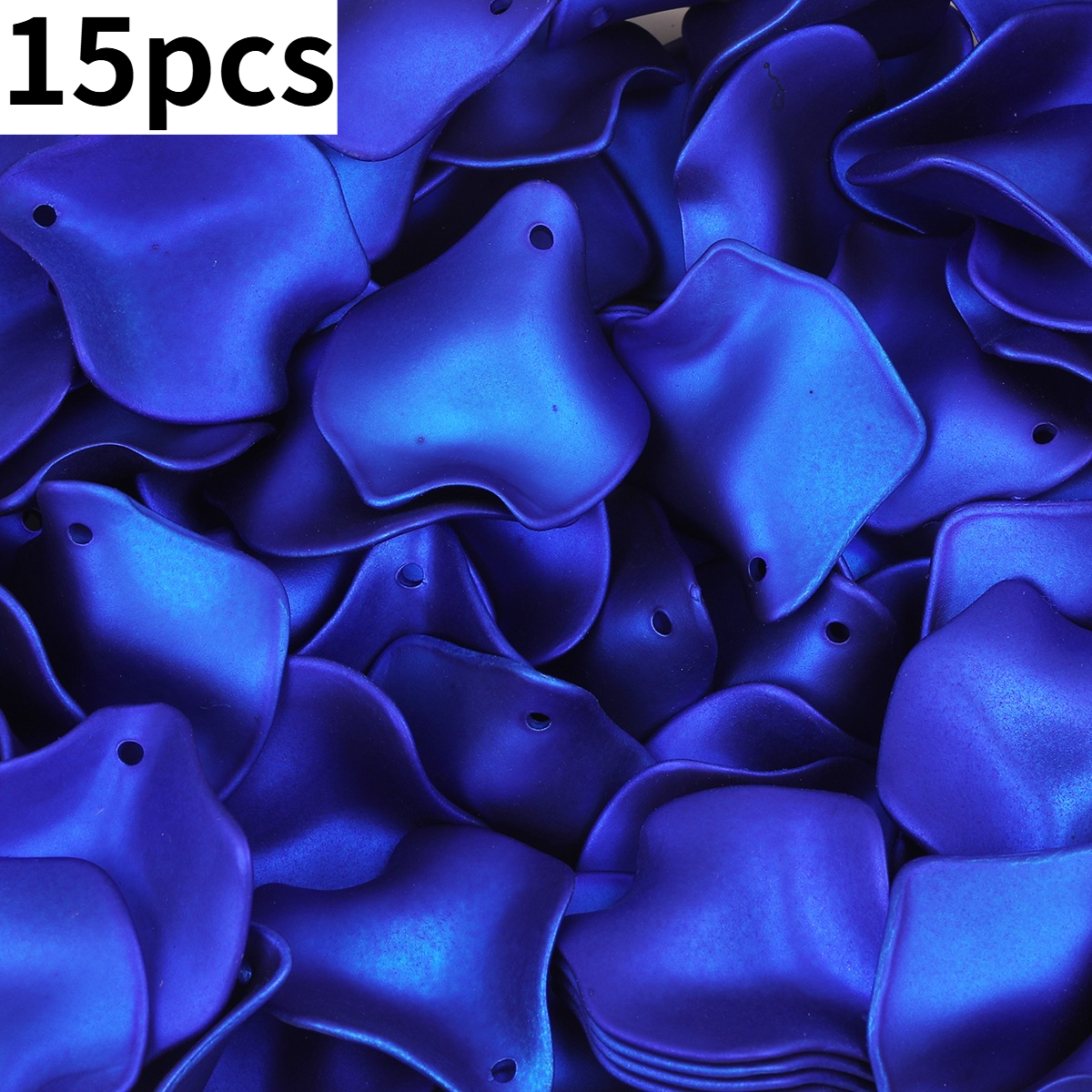 TEMU 15pcs Random Color 24*26mm Acrylic Rose Flower Petals Beads & Bead Assortment, Vintage Acrylic Spacer Beads, 7 Color Free Optional, Dry Leaves